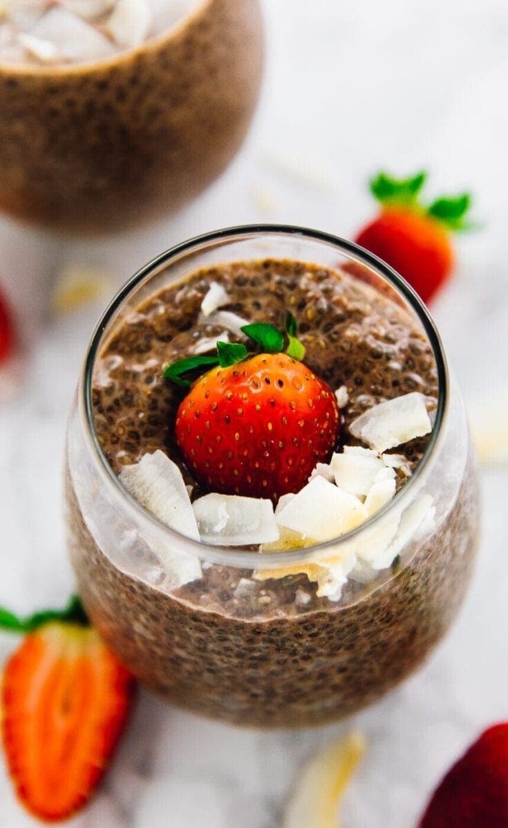 Vegan Chocolate Chia Pudding (Low Carb) | Low Carb Vegan Recipes