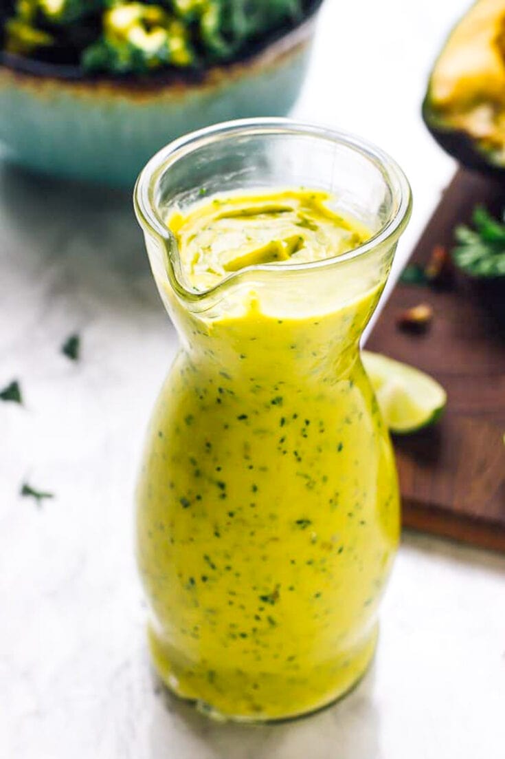 Creamy Avocado Dressing (Vegan)